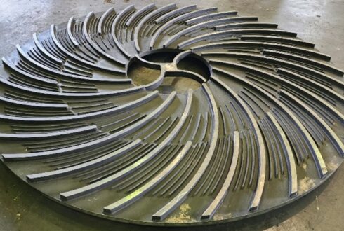 MACHINING BOTTOM SPACER FOR BASE COIL DIA. 2300 mm.