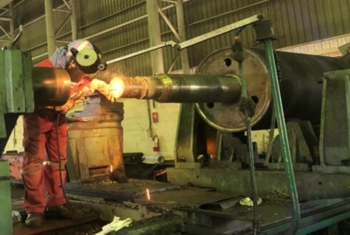 MCL2 REPAIR HOT BRIDLE BIDDING REPAIR ROLLER (WELDING REPAIR)