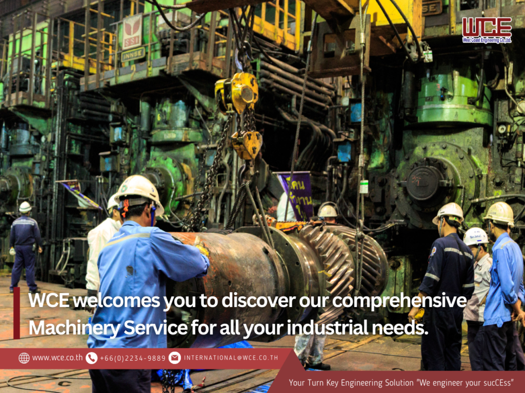 WCE welcomes you to discover our comprehensive Machinery Service for all your industrial needs.