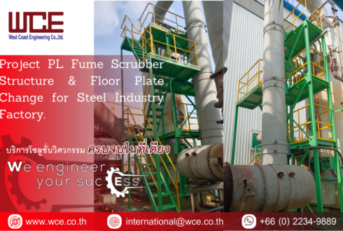 The PL Fume Scrubber Structure and Floor Plate Change for cold rolls Steel Industry.