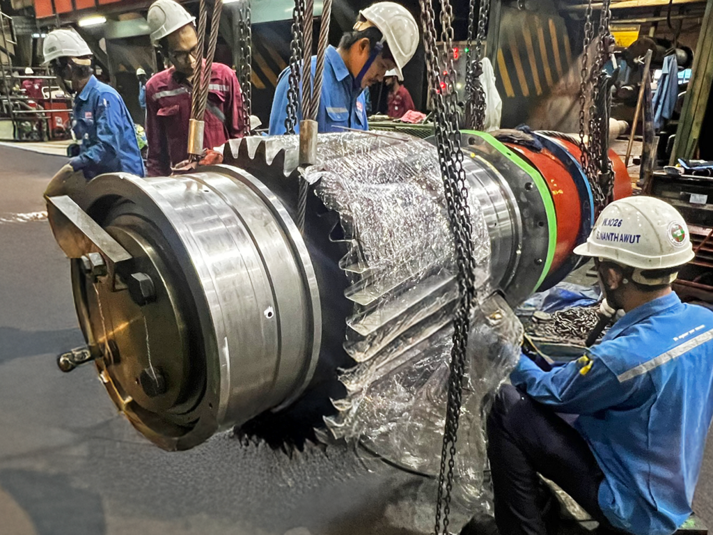 ตรวจสอบสภาพและถอดเปลี่ยน Spare Part Shaft Gear ชุด Bottom