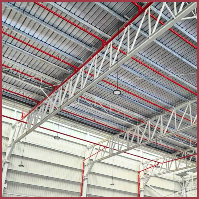 Fire protection and fire alarm system-wce