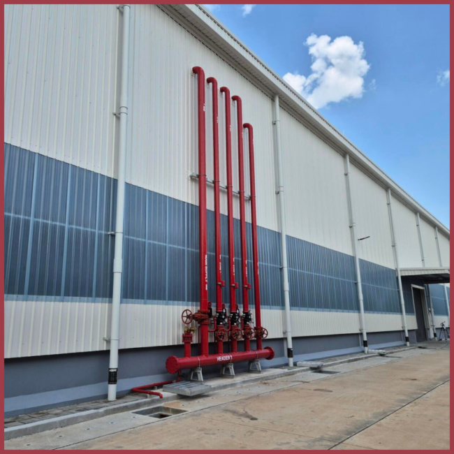 Fire protection and fire alarm system-wce