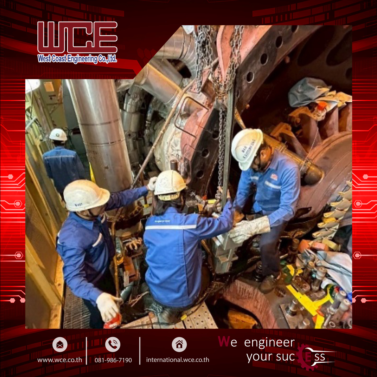 งานเจาะ Casing bolt ของ Steam turbine โรงไฟฟ้า gallery