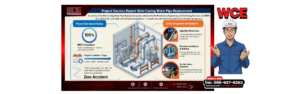 Cover image of the Main Cooling Water Pipe Replacement project in a cold-rolled steel plant by the MET-WCE team