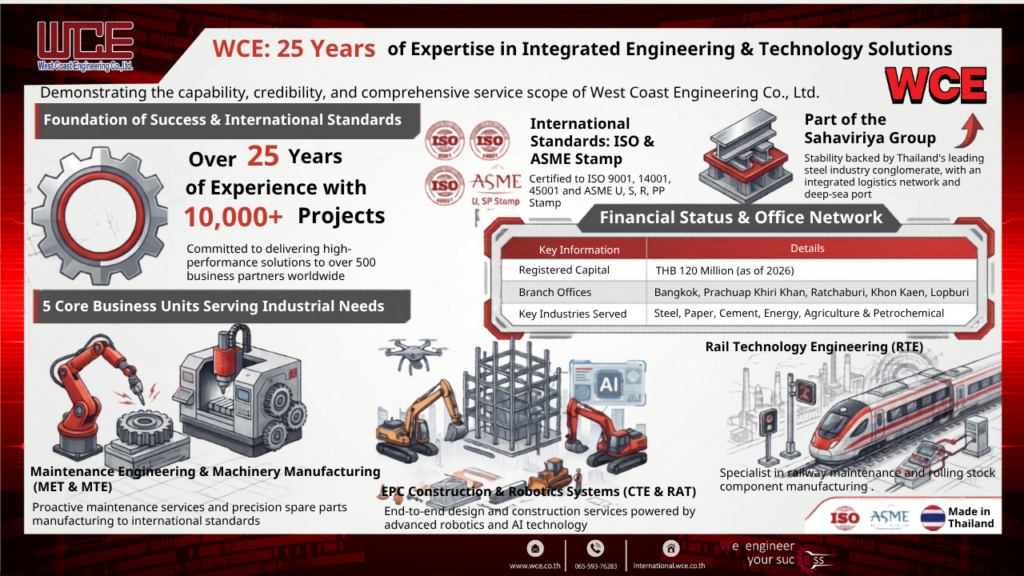 West Coast Engineering Co., Ltd. (WCE) — Over 25 Years of Excellence, Part of Sahaviriya Group