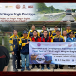 The field testing of the Y25 freight bogie prototype at Na Phak Khuang, Prachuap Khiri Khan, and Lang Suan stations on July 2–3, 2026.