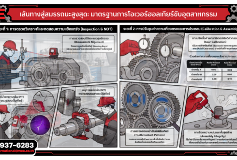เส้นทางสู่สมรรถนะสูงสุด: มาตรฐานและขั้นตอนการโอเวอร์ฮอลเกียร์ขับอุตสาหกรรม