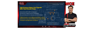 High-pressure descaling piping upgrade by WCE MET (AI-assisted concept illustration)