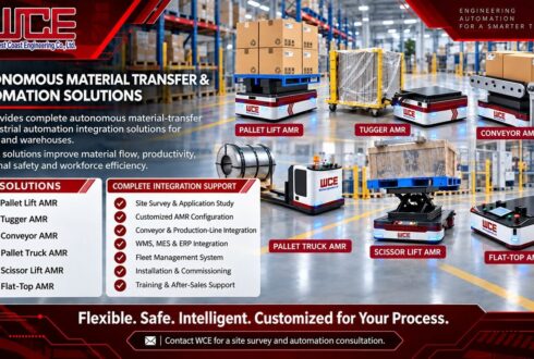 WCE Offers Autonomous Mobile Robot (AMR) Solutions to Keep Factory Materials Flowing