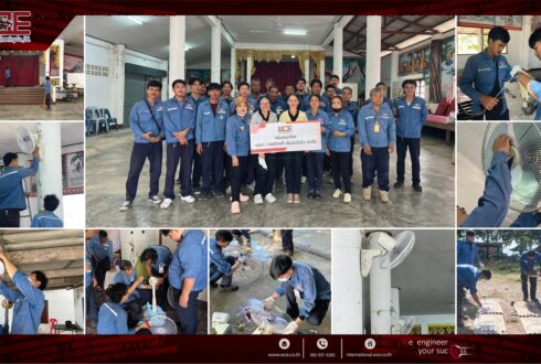 WCE Volunteers Clean and Improve Community Spaces at Wat Bo Thonglang, Bang Saphan