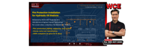 Hydraulic oil fire protection installed by WCE MET (AI-assisted concept illustration)