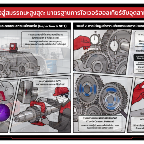 มาตรฐานงานโอเวอร์ฮอลเกียร์ขับอุตสาหกรรม
