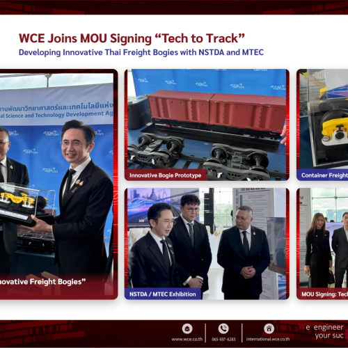 "Y25 container freight bogie prototype developed by WCE and MTEC"