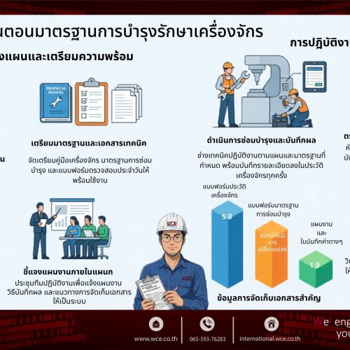 Infographic: ขั้นตอนมาตรฐานการบำรุงรักษาเครื่องจักร | West Coast Engineering Co., Ltd.