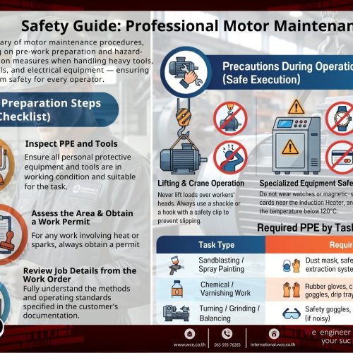 Motor maintenance safety guide by the West Coast Engineering team