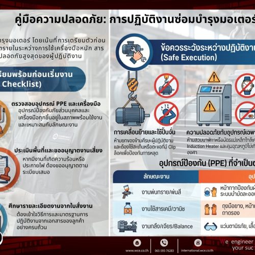 คู่มือความปลอดภัยในงานซ่อมบำรุงมอเตอร์ โดยทีมงาน West Coast Engineering