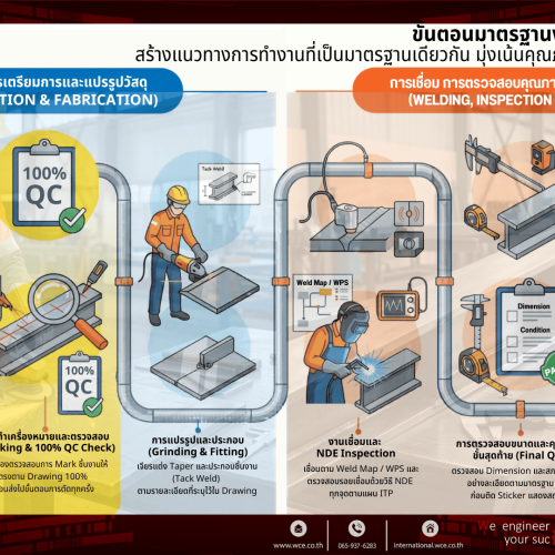 ขั้นตอนมาตรฐานงานประกอบโครงสร้างของ WCE